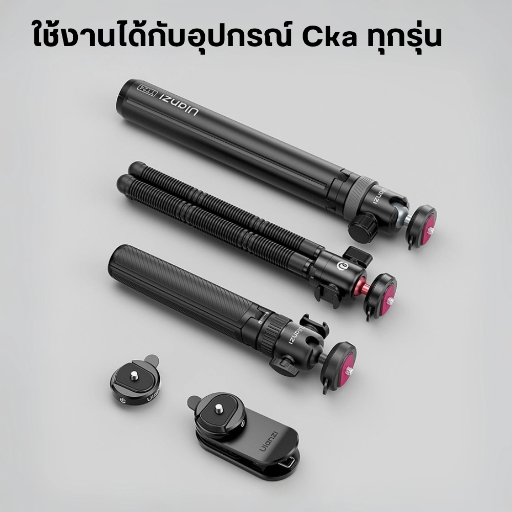 Ulanzi ที่ยึดกล้องสายกระเป๋าเป้ CA01 ระบบปลดเร็ว Cka Backpack Strap Mount สำหรับ กล้อง Action Camera