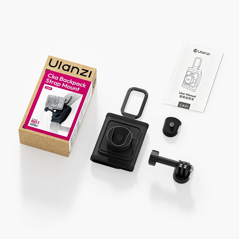 Ulanzi ที่ยึดกล้องสายกระเป๋าเป้ CA01 ระบบปลดเร็ว Cka Backpack Strap Mount สำหรับ กล้อง Action Camera
