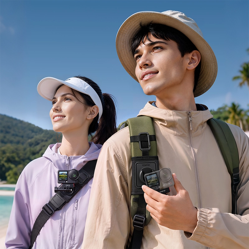 Ulanzi ที่ยึดกล้องสายกระเป๋าเป้ CA01 ระบบปลดเร็ว Cka Backpack Strap Mount สำหรับ กล้อง Action Camera