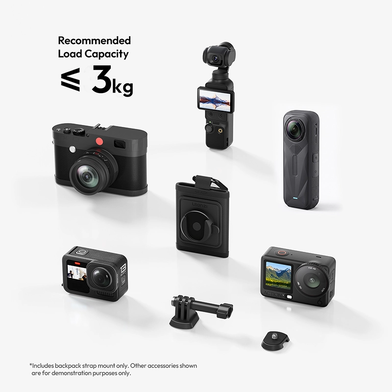 Ulanzi ที่ยึดกล้องสายกระเป๋าเป้ CA01 ระบบปลดเร็ว Cka Backpack Strap Mount สำหรับ กล้อง Action Camera