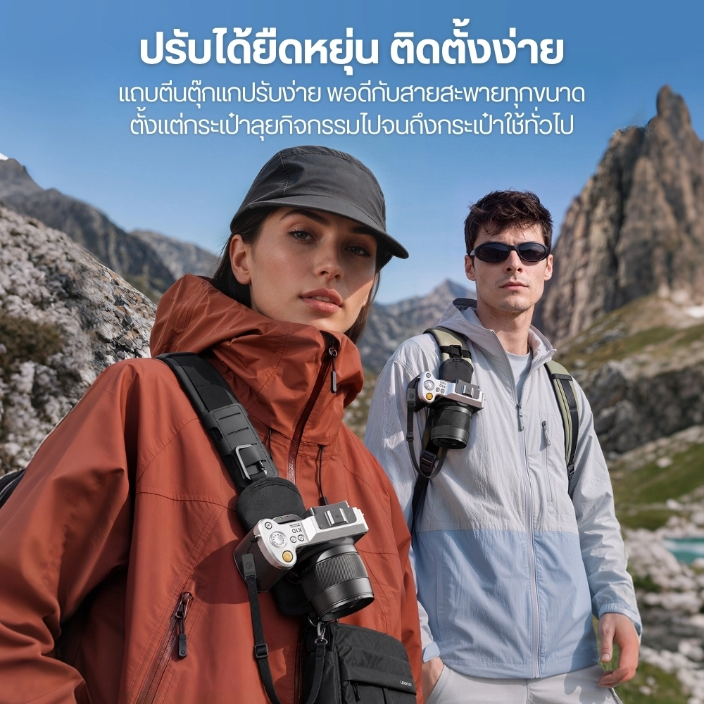 Ulanzi ตัวยึดกล้องกับสายกระเป๋า CA01 ระบบปลดเร็ว Uka Backpack Strap Mount สำหรับกล้องดิจิตอล