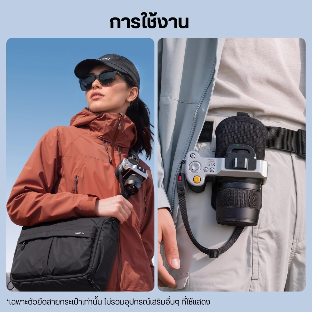 Ulanzi ตัวยึดกล้องกับสายกระเป๋า CA01 ระบบปลดเร็ว Uka Backpack Strap Mount สำหรับกล้องดิจิตอล