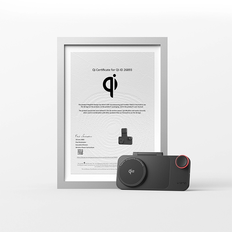 Ulanzi CW15 Qi2 Wireless Charger Magsafe_11_ Ulanzi ที่ชาร์จไร้สาย CW15 Qi2 Wireless Charger 15W พร้อม Smart Dial