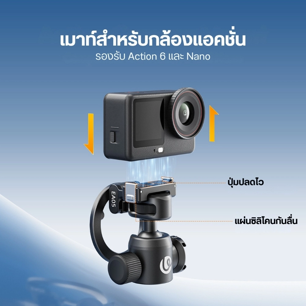 Ulanzi หัวบอล 3-in-1 EA05 Magnetic Ball Head 360° หัวบอลปลดเร็ว Magsafe สำหรับต่อกับ ขาตั้งกล้อง