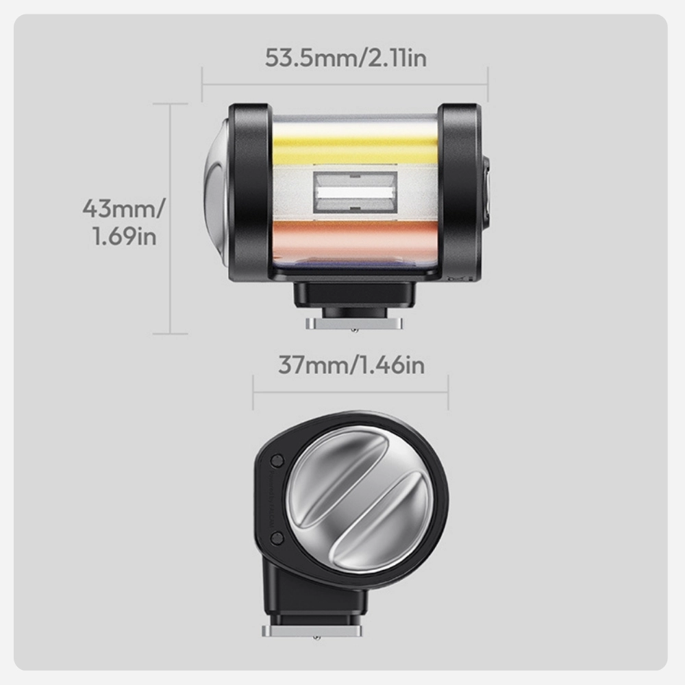 Ulanzi แฟลชกล้องมินิ KL01 Mini Camera Flash พร้อมฟิลเตอร์สีในตัว 7 สี