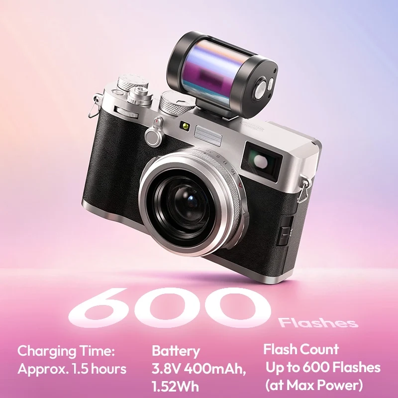 Ulanzi KL01 Mini Camera Flash with Built-In Color Filters_14 Ulanzi แฟลชกล้องมินิ KL01 Mini Camera Flash พร้อมฟิลเตอร์สีในตัว 7 สี