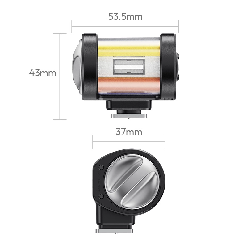 Ulanzi KL01 Mini Camera Flash with Built-In Color Filters_16_ Ulanzi แฟลชกล้องมินิ KL01 Mini Camera Flash พร้อมฟิลเตอร์สีในตัว 7 สี