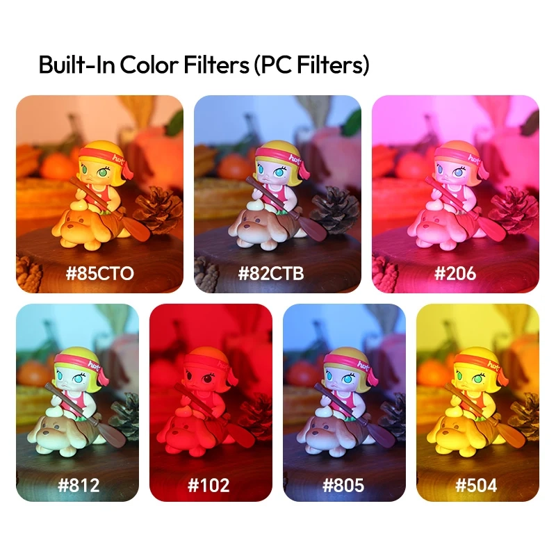 Ulanzi KL01 Mini Camera Flash with Built-In Color Filters_2 Ulanzi แฟลชกล้องมินิ KL01 Mini Camera Flash พร้อมฟิลเตอร์สีในตัว 7 สี