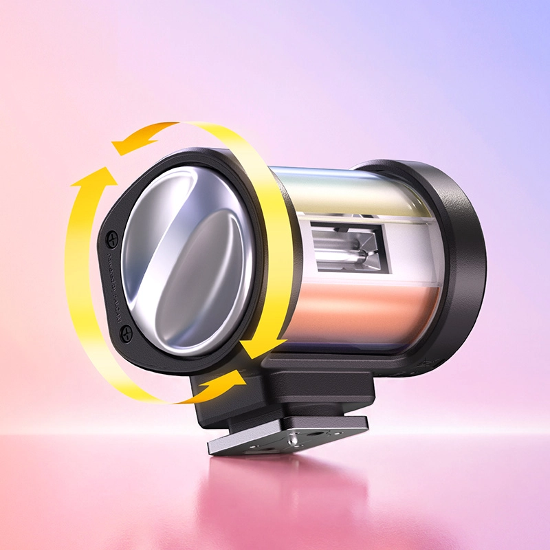 Ulanzi KL01 Mini Camera Flash with Built-In Color Filters_2_ Ulanzi แฟลชกล้องมินิ KL01 Mini Camera Flash พร้อมฟิลเตอร์สีในตัว 7 สี