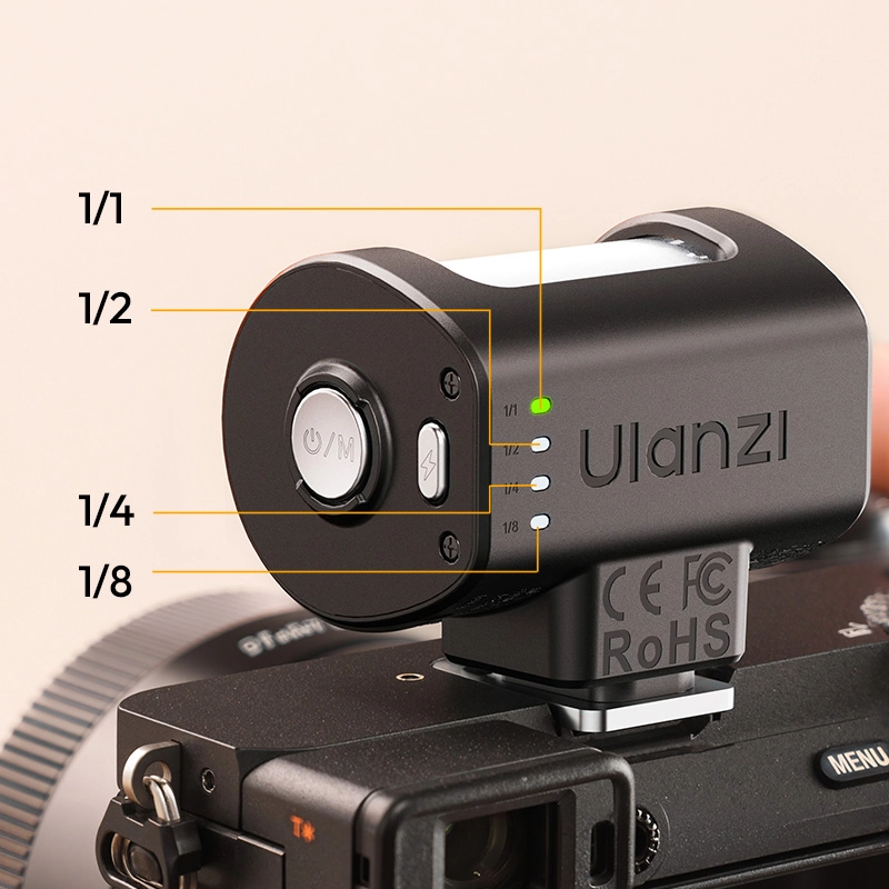 Ulanzi KL01 Mini Camera Flash with Built-In Color Filters_7_ Ulanzi แฟลชกล้องมินิ KL01 Mini Camera Flash พร้อมฟิลเตอร์สีในตัว 7 สี