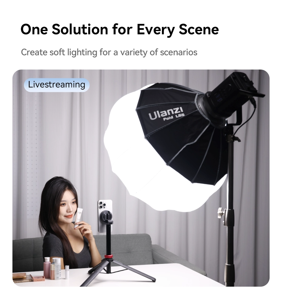 Ulanzi Lantern Softbox L80 80cm Bowens Mount ร่ม ซอฟบ็อกซ์ สำหรับ ไฟสตูดิโอ พับเก็บได้