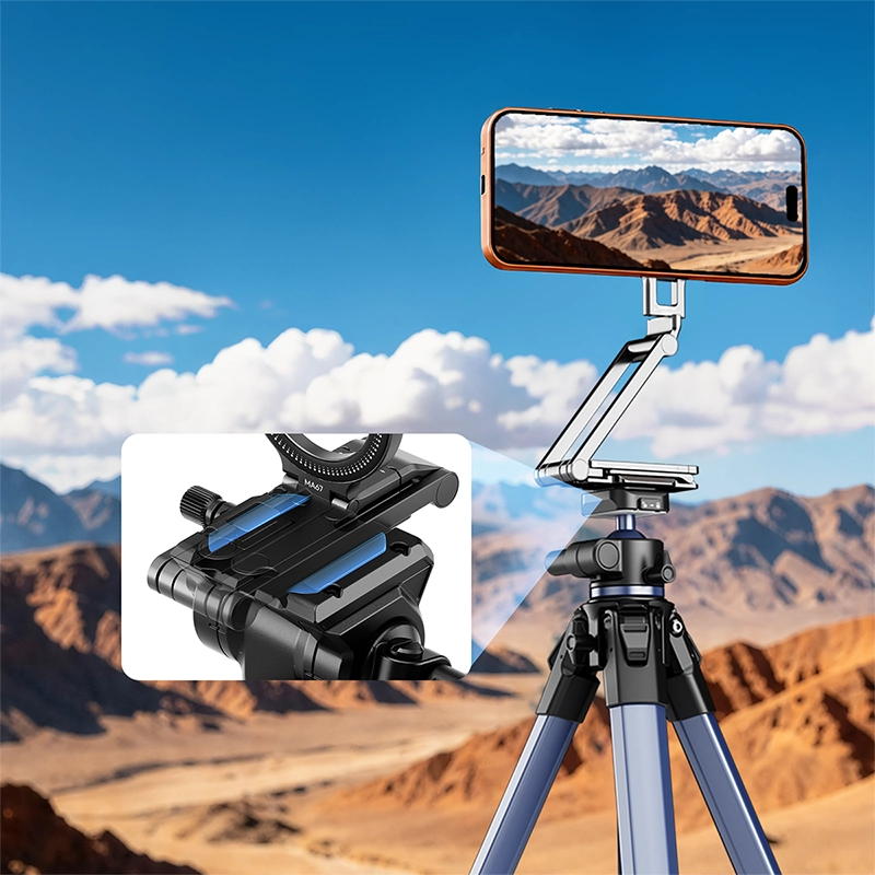 Ulanzi MA67 Magnetic Phone Stand_12__1 Ulanzi ขาตั้ง MagSafe MA67 Magnetic Phone Stand ขาตั้งมือถือ ไม้เซลฟี่ ขนาดพกพา