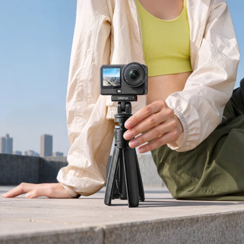 Ulanzi ขาตั้งกล้อง DJI MT18 Desktop Tripod ขาตั้งกล้อง สำหรับ DJI Action 6/Nano ขากางอัตโนมัติ