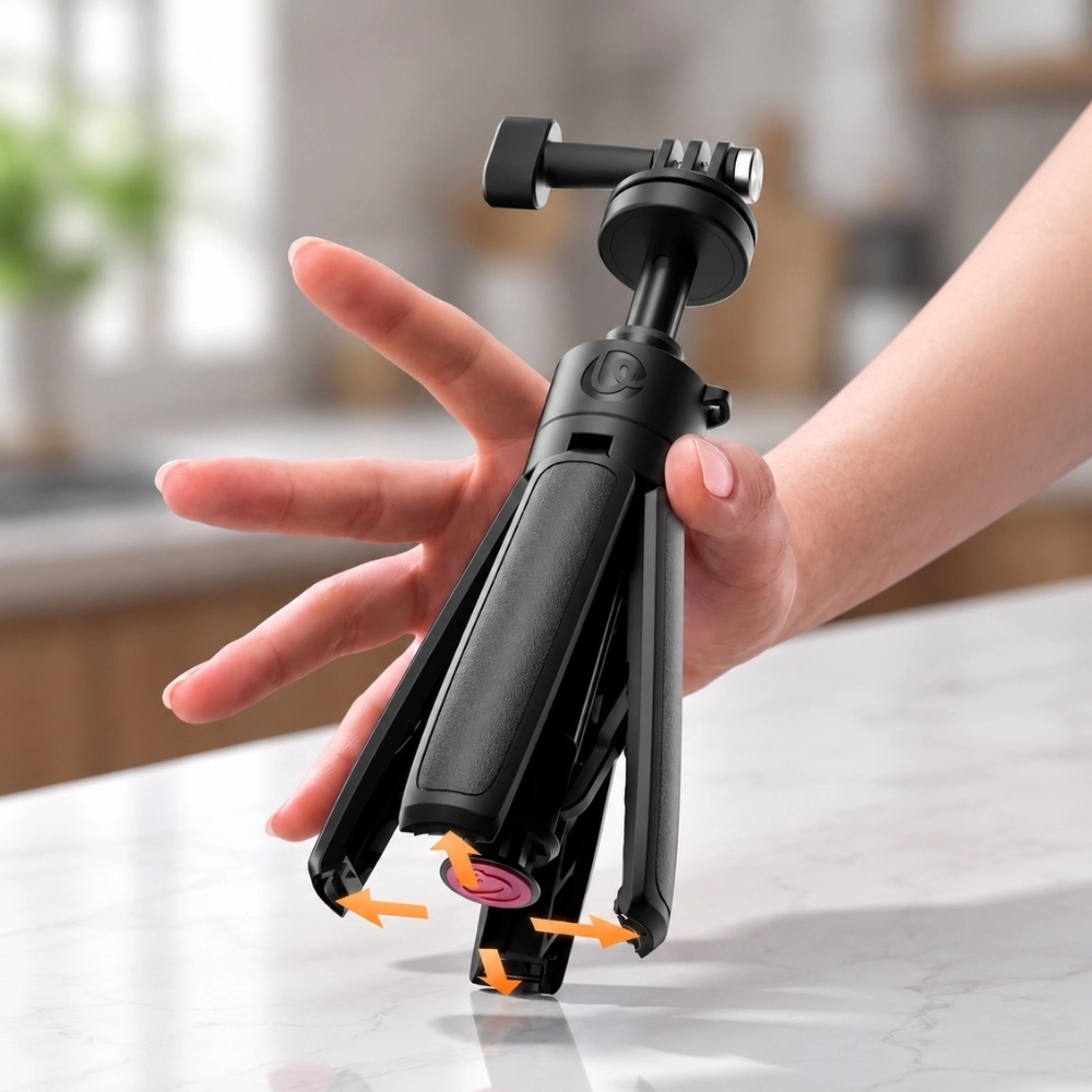 Ulanzi MT18 Auto-Open Desktop Tripod for GoPro_Action Camera (S098) (2)_ Ulanzi ขาตั้งกล้อง Gopro MT18 Auto-Open Desktop Tripod ขาตั้งสำหรับกล้อง Action Camera ขากางอัตโนมัติ