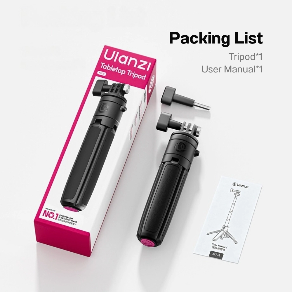 Ulanzi ขาตั้งกล้อง Gopro MT18 Auto-Open Desktop Tripod ขาตั้งสำหรับกล้อง Action Camera ขากางอัตโนมัติ