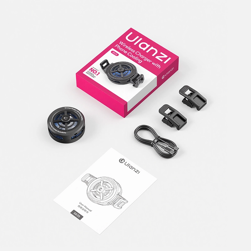 Ulanzi SK35 Mobile Phone Heat Dissipation_26_ Ulanzi พัดลมระบายความร้อนมือถือ SK35 MagSafe Wireless Charger With Cooling ชาร์จไร้สายได้ 25W