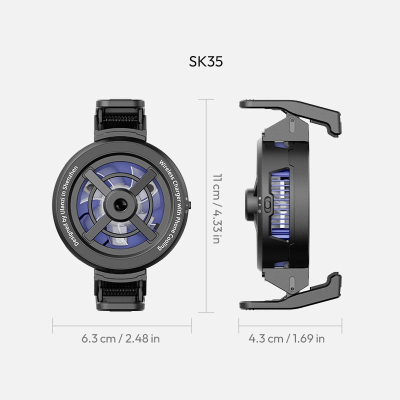 Ulanzi SK35 Mobile Phone Heat Dissipation_27_ Ulanzi พัดลมระบายความร้อนมือถือ SK35 MagSafe Wireless Charger With Cooling ชาร์จไร้สายได้ 25W