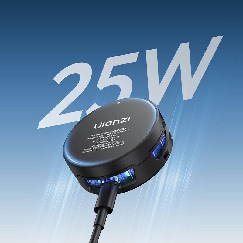 Ulanzi SK35 Mobile Phone Heat Dissipation_4_ Ulanzi พัดลมระบายความร้อนมือถือ SK35 MagSafe Wireless Charger With Cooling ชาร์จไร้สายได้ 25W