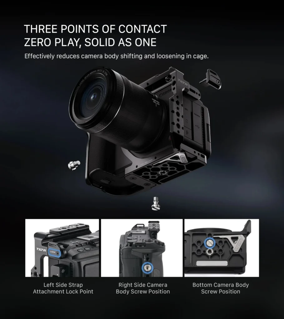 Tilta เคจกล้อง Canon R6 V Full Camera Cage พร้อมช่องต่ออุปกรณ์เสริม