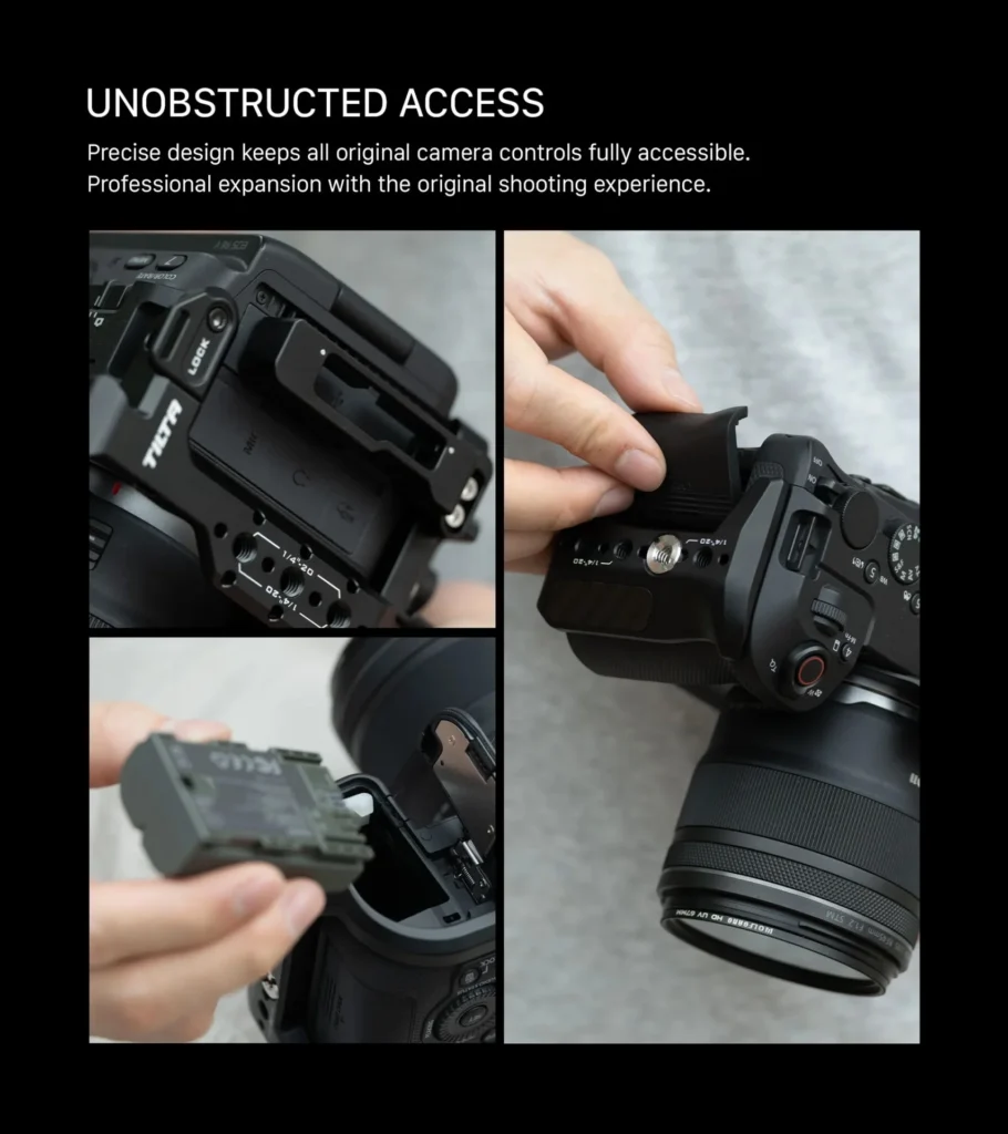 Tilta เคจกล้อง Canon R6 V Full Camera Cage พร้อมช่องต่ออุปกรณ์เสริม