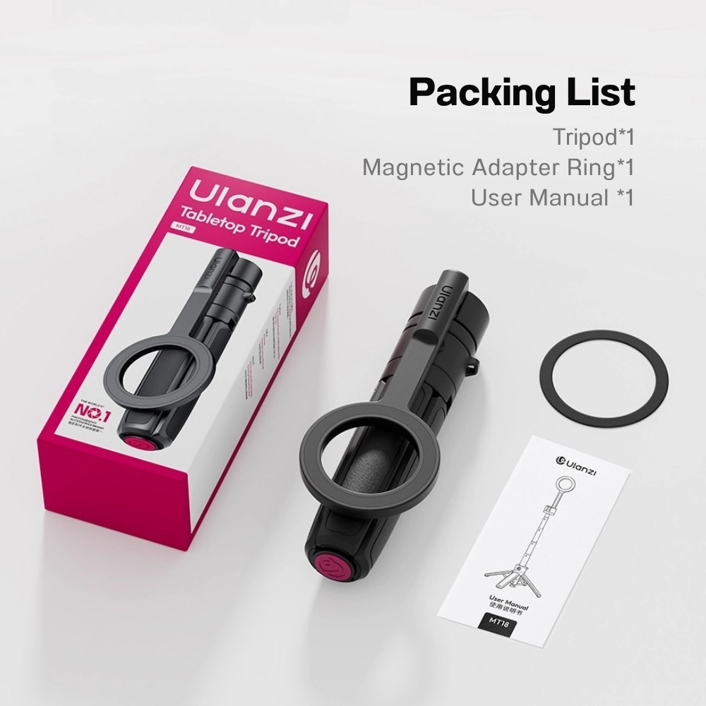 Ulanzi ขาตั้ง Magsafe MT18 Auto-Open Desktop Tripod ขาตั้งมือถือ ไม้เซลฟี่แม่เหล็ก เปิดอัตโนมัติ