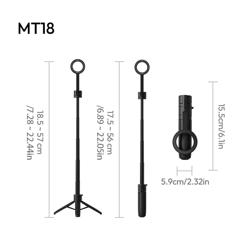 Ulanzi MT18 Auto-Open Magsafe Desktop Tripod 24_ Ulanzi ขาตั้ง Magsafe MT18 Auto-Open Desktop Tripod ขาตั้งมือถือ ไม้เซลฟี่แม่เหล็ก เปิดอัตโนมัติ