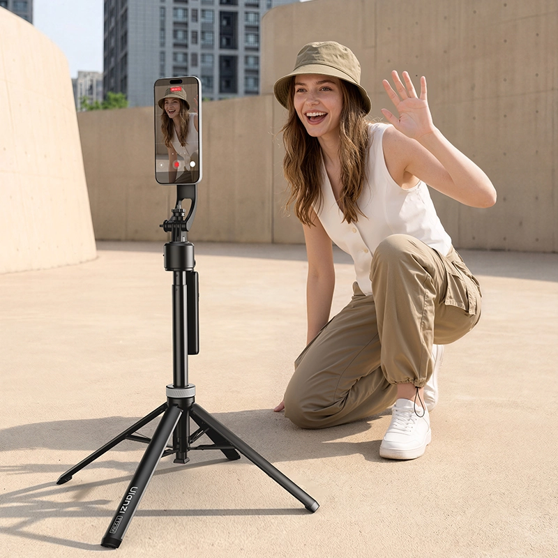 Ulanzi TT23M Auto-Tracking Selfie Stick Tripod_10_ Ulanzi ขาตั้งติดตามอัตโนมัติ Magsafe TT23M ขาตั้งเซลฟี่ แม่เหล็ก AI Auto-Tracking Selfie Stick Tripod