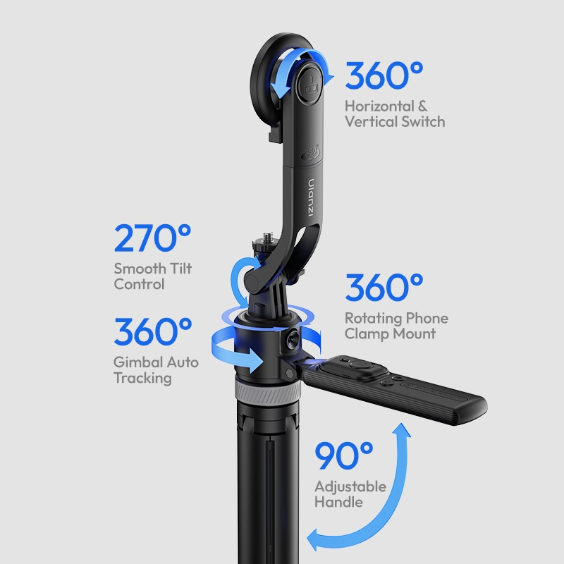 Ulanzi TT23M Auto-Tracking Selfie Stick Tripod_29_ Ulanzi ขาตั้งติดตามอัตโนมัติ Magsafe TT23M ขาตั้งเซลฟี่ แม่เหล็ก AI Auto-Tracking Selfie Stick Tripod