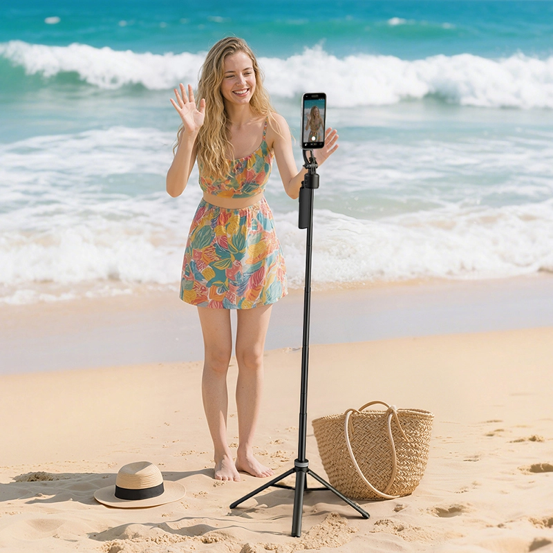 Ulanzi TT23M Auto-Tracking Selfie Stick Tripod_4_ Ulanzi ขาตั้งติดตามอัตโนมัติ Magsafe TT23M ขาตั้งเซลฟี่ แม่เหล็ก AI Auto-Tracking Selfie Stick Tripod