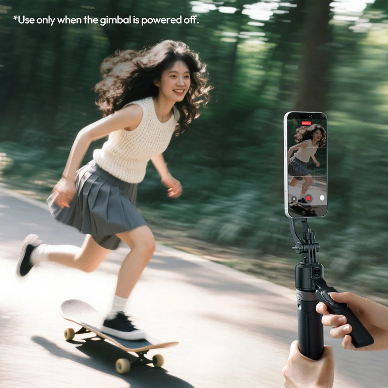 Ulanzi TT23M Auto-Tracking Selfie Stick Tripod_7_ Ulanzi ขาตั้งติดตามอัตโนมัติ Magsafe TT23M ขาตั้งเซลฟี่ แม่เหล็ก AI Auto-Tracking Selfie Stick Tripod